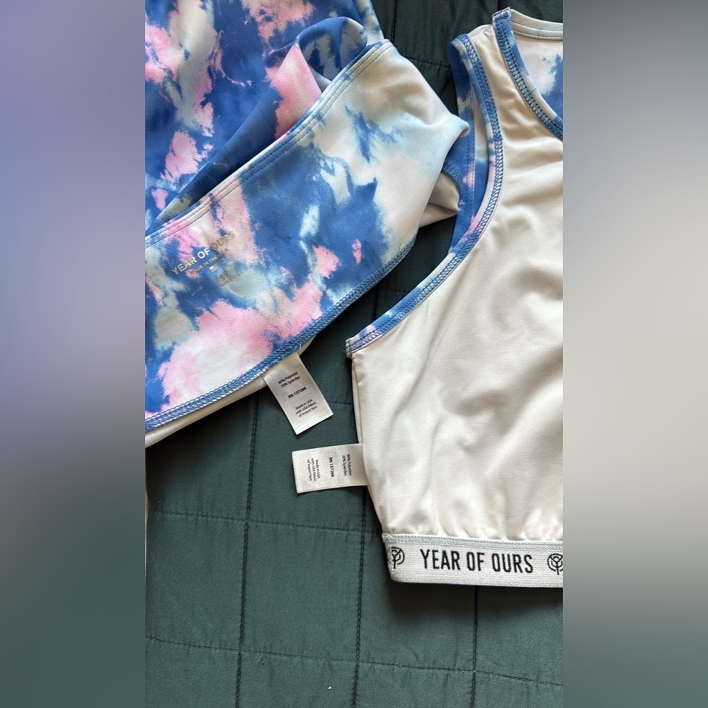 Like New Year of Ours Tie-Dye Workout SET - Sports Bra and Leggings - Size S - Picture 5 of 15